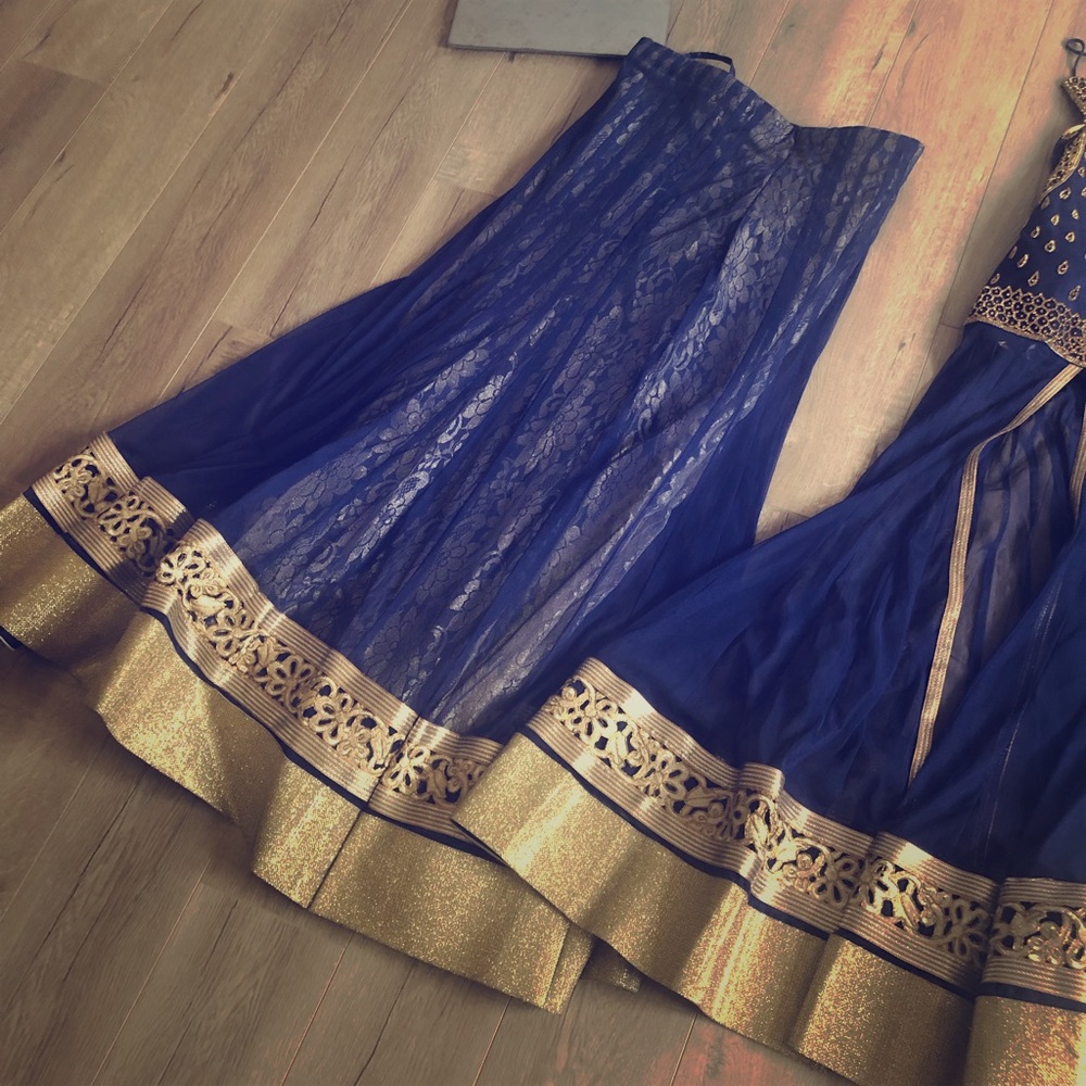 Blue lehnga only wore once